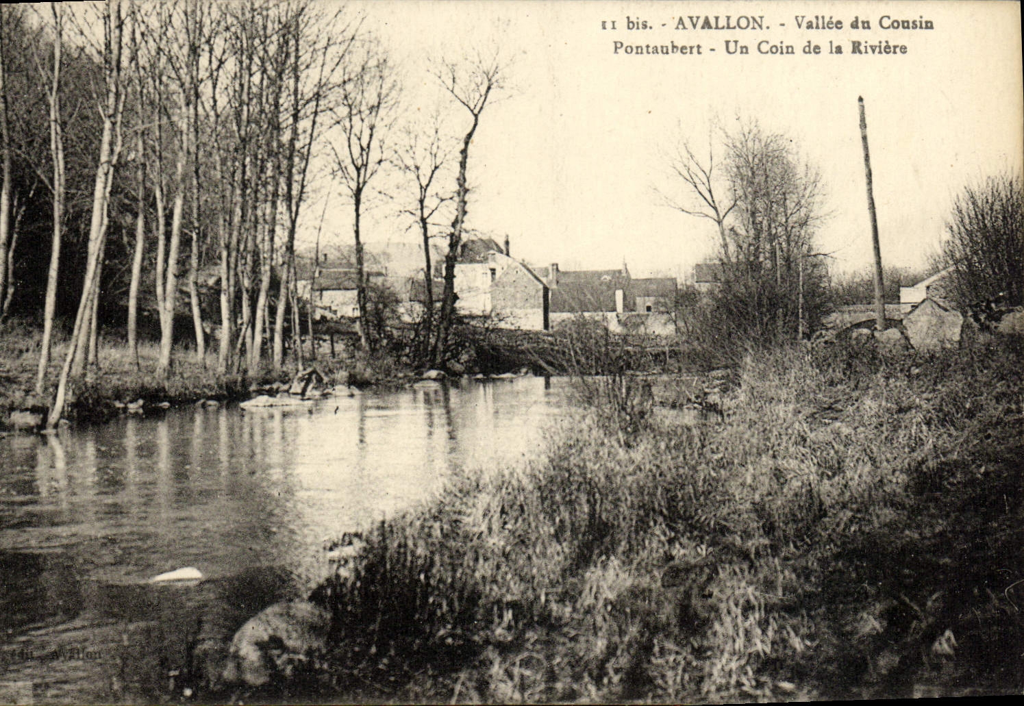 Pontaubert - Vallée du Cousin - Un Coin de la Rivière — Édition Avallon, n° 11 bis