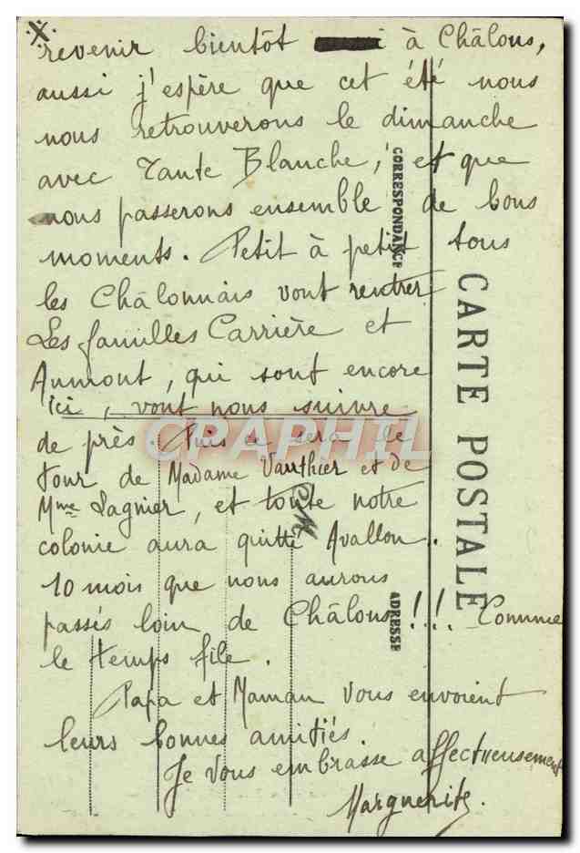 Tal des Cousin — Die Schönen Landschaften — Pothain, Verlag Avallon, Nr. 164 — Rückseite