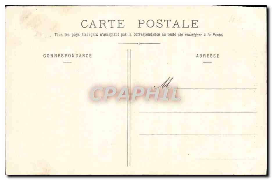 CPA Avallon La Sous Prefecture Vue Principale — Rückseite