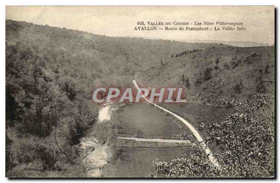 Vallée du Cousin — Les Sites Pittoresques — Avallon — Route de Pontaubert — La Vallée Jolie