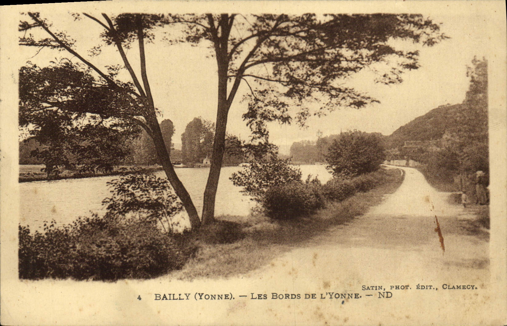 Bailly (Yonne) — Les Bords de l'Yonne — Satin, Phot. Édit., Clamecy