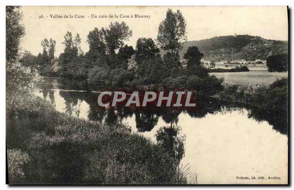 Vallée de la Cure - Un coin de la Cure à Blannay — Potthain, lith.-édit., Avallon