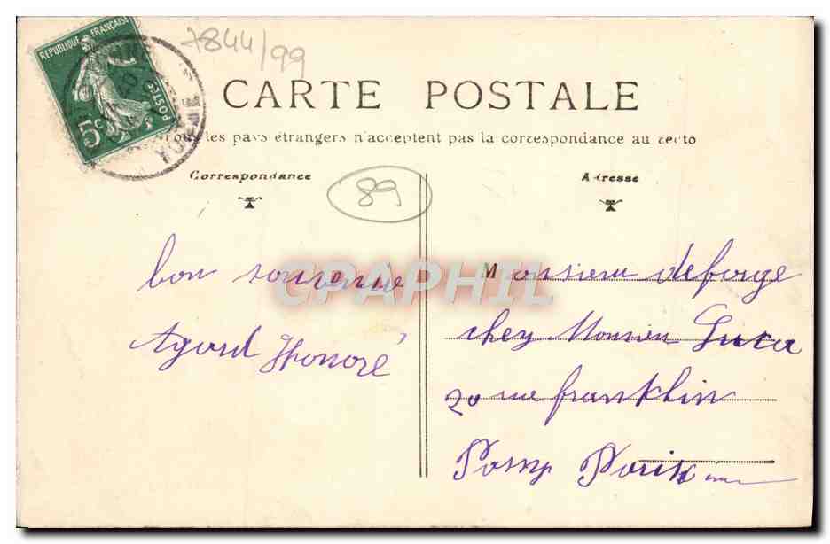 Brannay (Yonne) — Château de Prénoche — éditeur Collin & Cie — Reverso