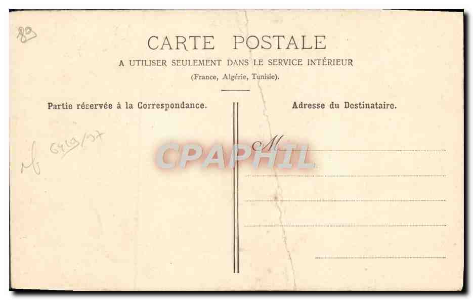 Cartolina d'epoca Champigny Vista Sulla Marna — Verso