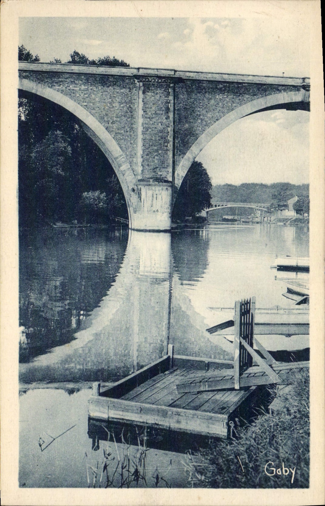 Viadukt von Nogent und Brücke von Champigny — Nogent-sur-Marne — Edition G. Tedru-Rollin