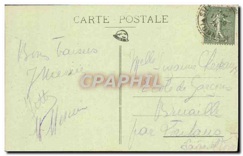 Château de Chastellux — Vue Générale — Collection du Château de Chastellux — Verso