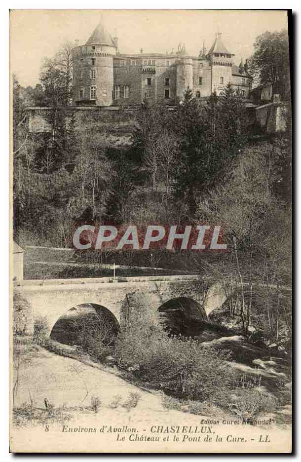 CPA Environs D'Avallon Chastellux Le Chateau Et Le De La Cure