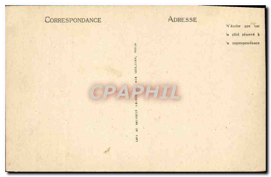 CPA Environs D'Avallon Chastellux Le Chateau Et Le De La Cure — Verso