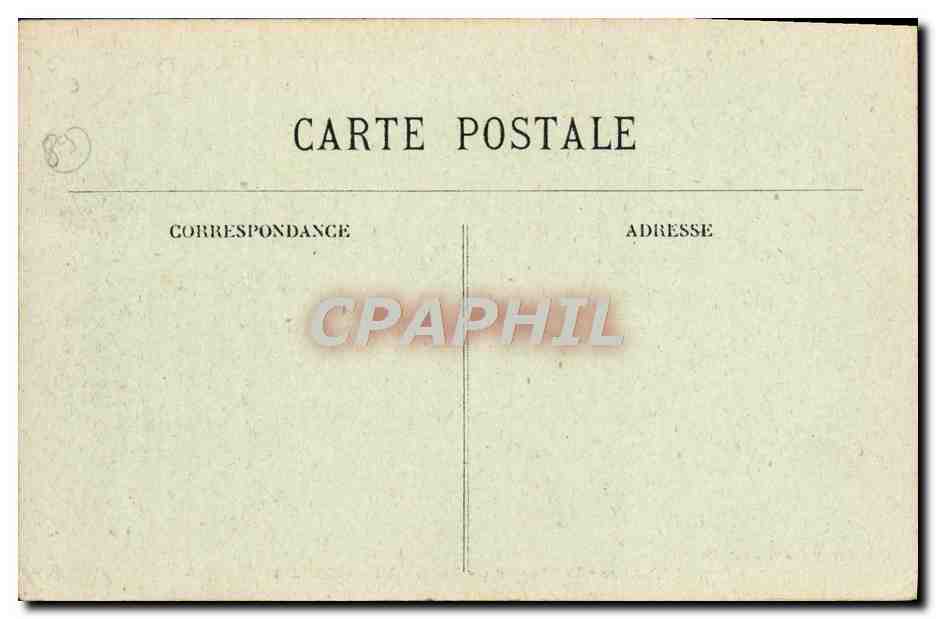 CPA A Travers Le Morvan La Cure A Chastellux — Verso