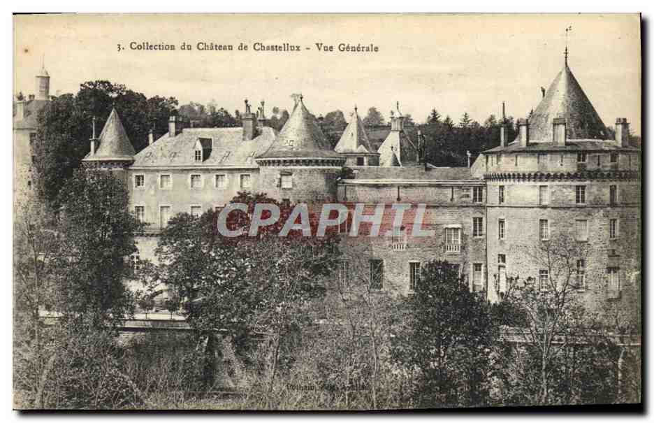 CPA Chateau de Chastellux Vue generale