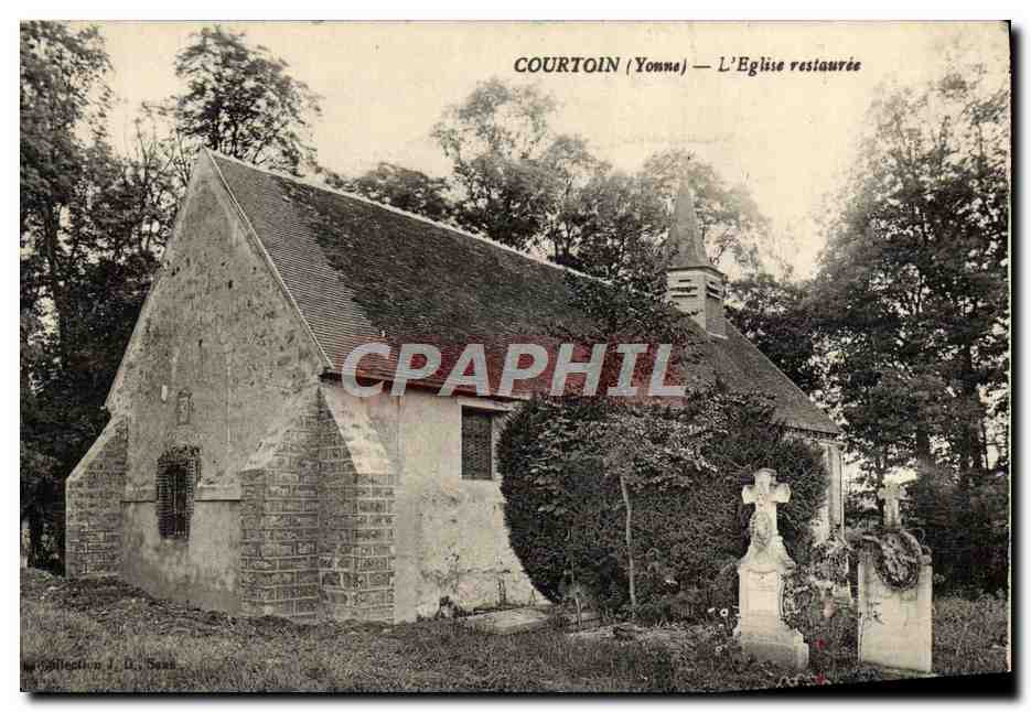 Courtoin (Yonne) — L'Église restaurée — Collection J. D. Sasa