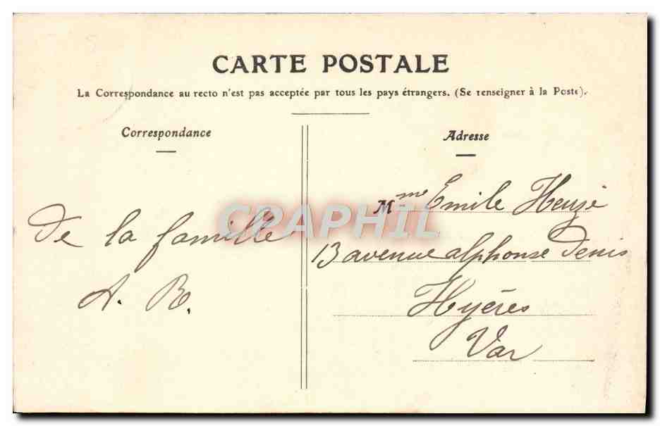 CPA Dixmont Entree Route De Villeneuve S yonne — Back