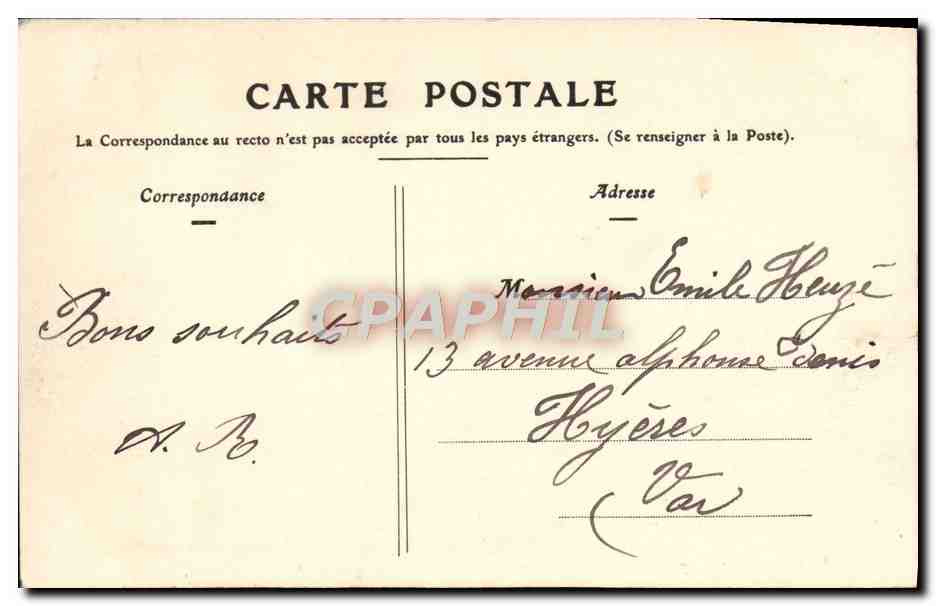 CPA Dixmont Arc De Triomphe Du Centenaire De La Republique Francaise 1892 TOP — Back