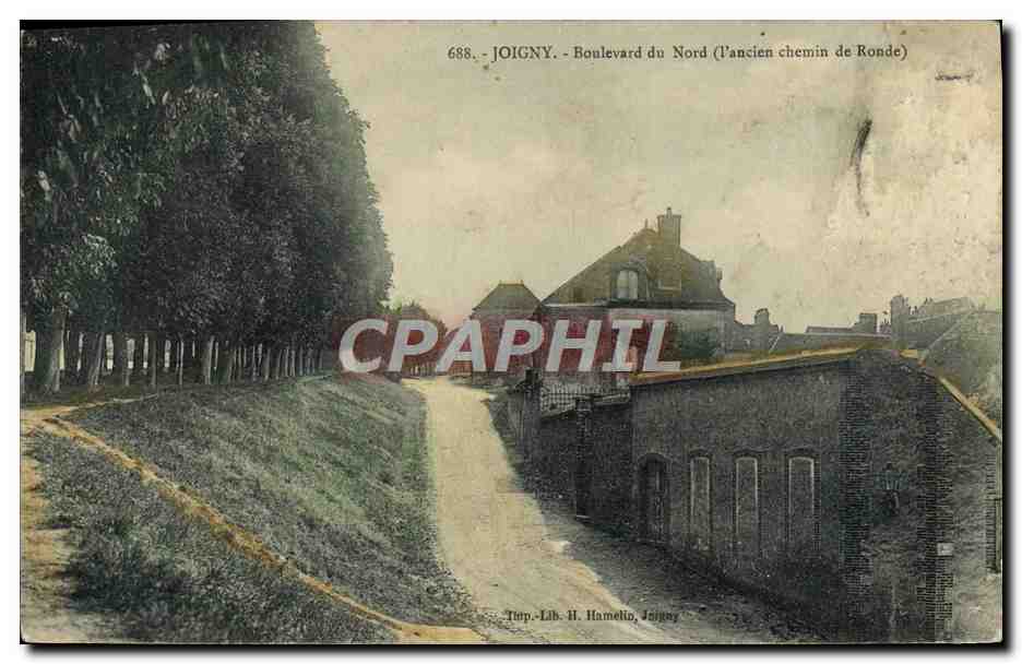 CPA Joigny Boulevard Du Nord Ancien chemin de ronde 