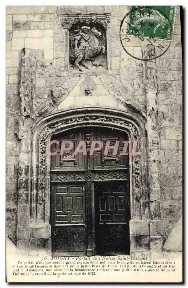 CPA Joigny Portail De l'Eglise Saint Thibault