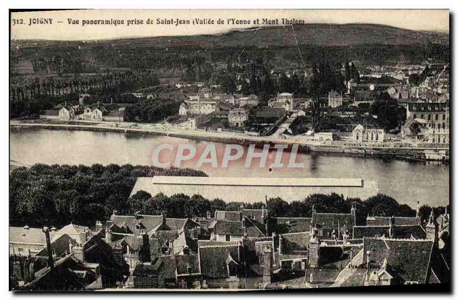 CPA Joigny Vue Panoramique Prise De Saint Jean Vallee de l'Yonne et Mont Tholon