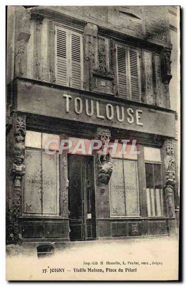 CPA Joigny Vieille Maison Place du Pilori Toulouse