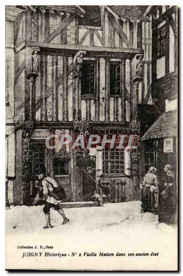 CPA Joigny Historique Vieille Maison dans son ancien etat