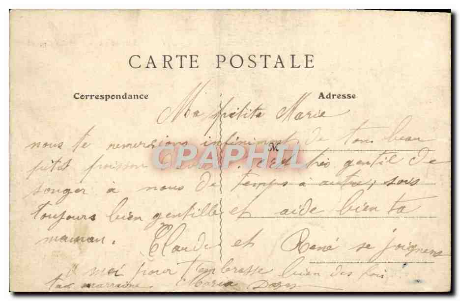 CPA Laroche Port des Coches Enfants — Back