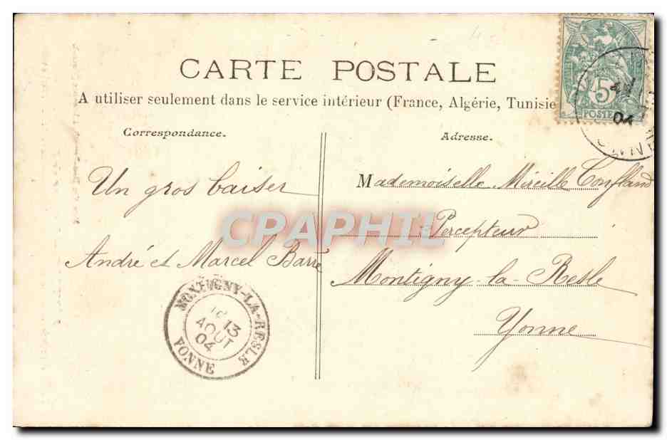 Lézinnes — Intérieur de l'église — Mme Vve Blatt-Barrault, à Lézinnes (Yonne) — Verso