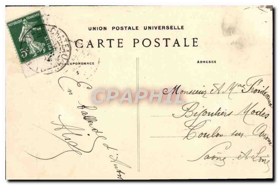 Mailly-le-Château — Le Château — Collection de S. de Sene — Rückseite