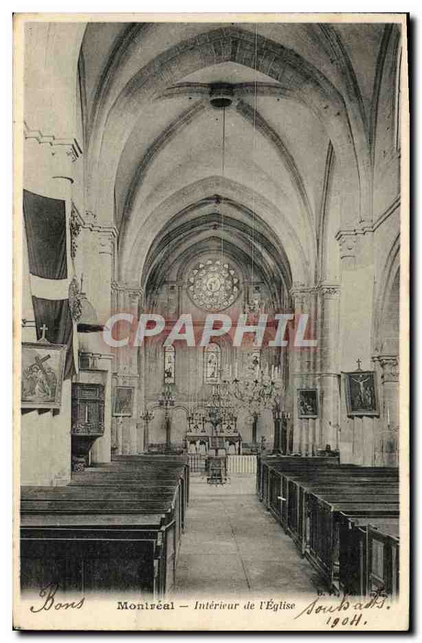 Montréal — Intérieur de l'Église — Bons