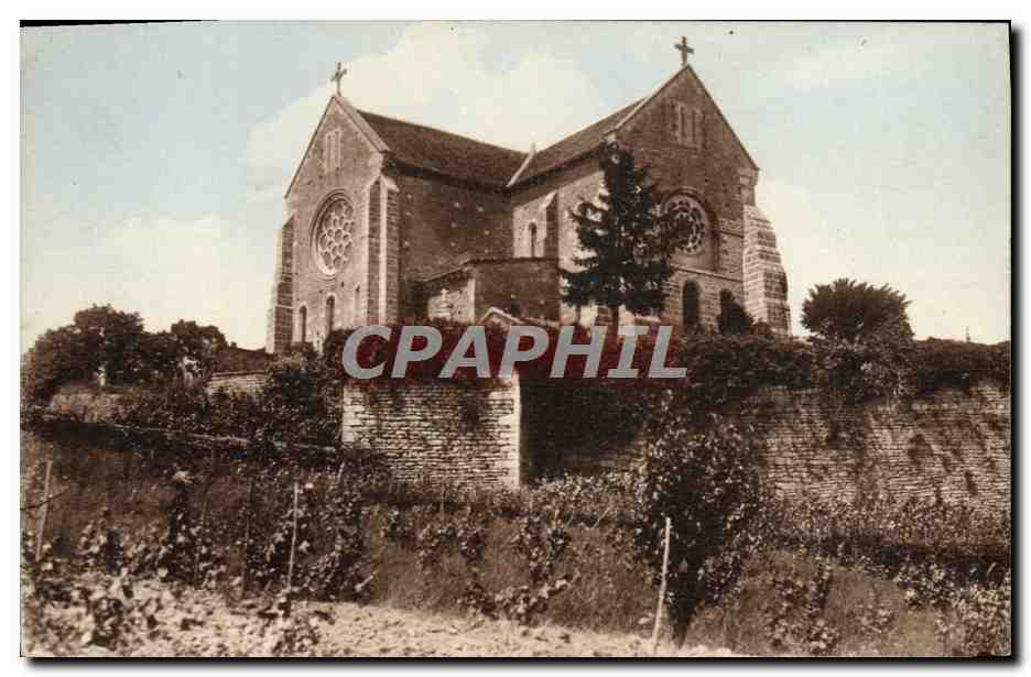 Montreuil (Yonne) — Les anciens remparts et l'église — Librairie Papier E. Ravier, Avalon