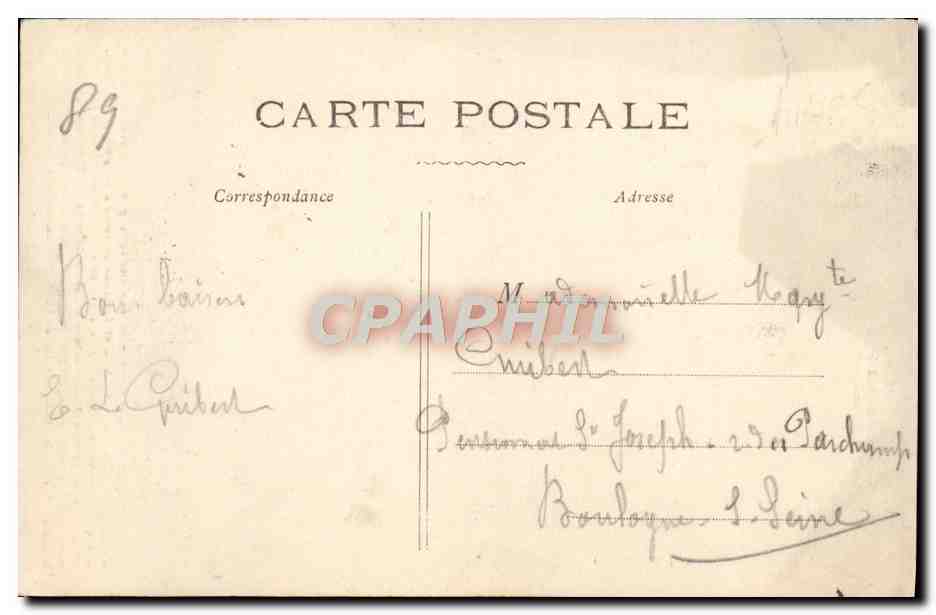 CPA Noyers Sur Serien L'ancienne Porte de Ville — Back