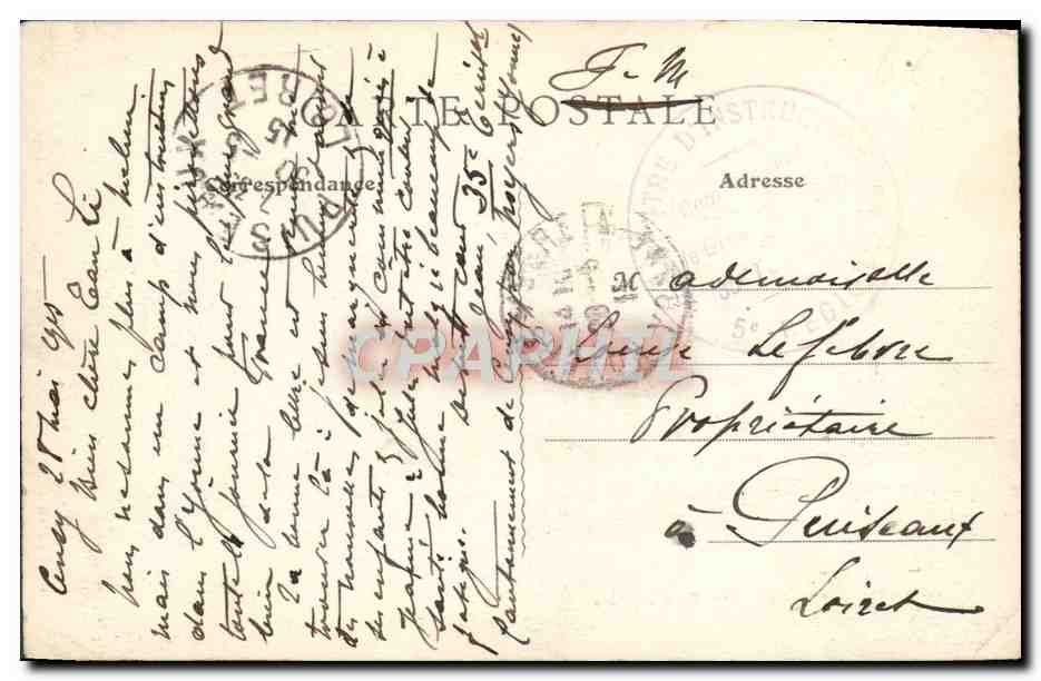 CPA Noyers Maison Bailly Ordre de la Toison d'Or — Back