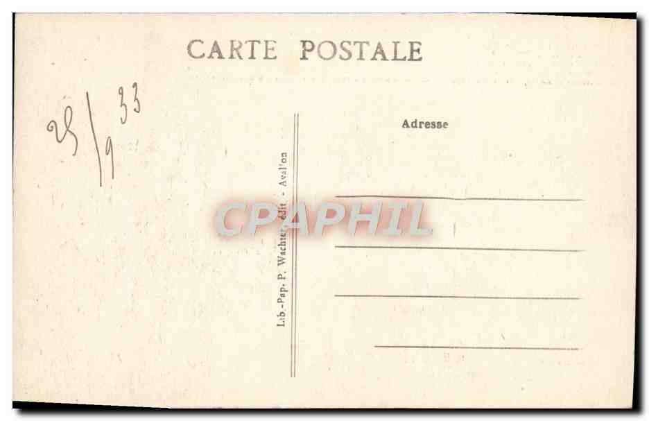 Pierre-Perthuis — Les deux Ponts — Lib. Pap. P. Wachter, édit. Avelon — Rückseite