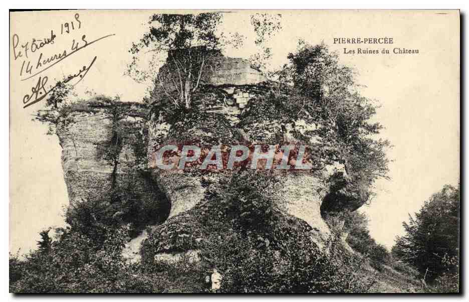 CPA Pierre Perthuis Les Ruines du Chateau