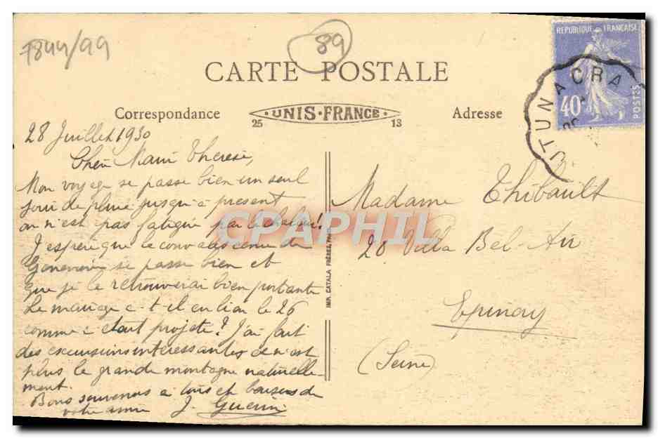 Monastère de Sainte-Marie de La Pierre-qui-Vire (Yonne) — Les deux Monastères — Verso
