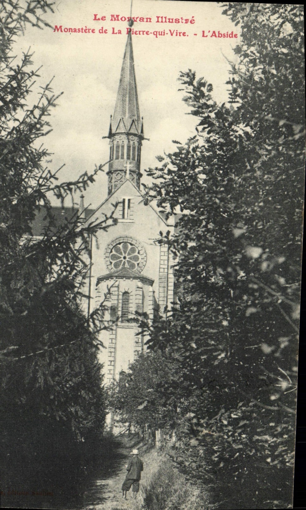 CPA Le Morvan Illustre Monastere de la Pierre qui vire L'abside 