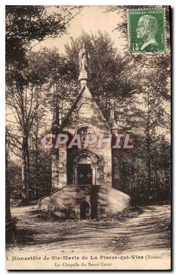 Monastère de Ste-Marie de La Pierre-qui-Vire — La Chapelle du Sacré-Cœur — Imp. Phot. A. Thiriat de Toulon