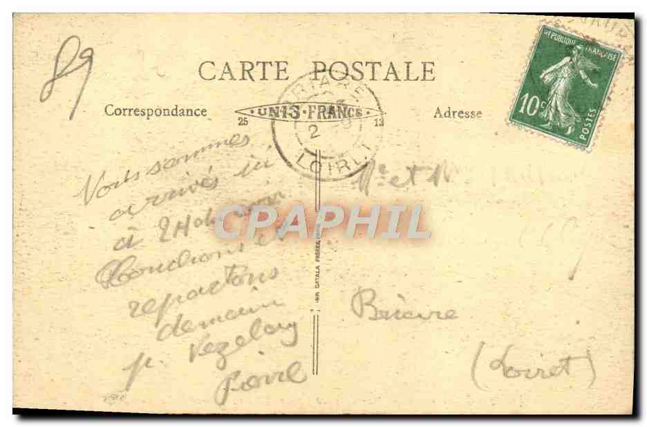 Monastère de Sainte-Marie de La Pierre-qui-Vire (Yonne) — Le Trinquelin — B. F. — n°78 — Rückseite
