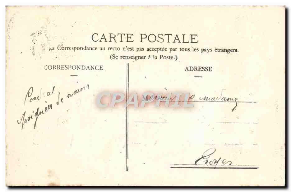CPA Sens Salle de Seance du Conseil Nouvel Hotel de ville — Rückseite