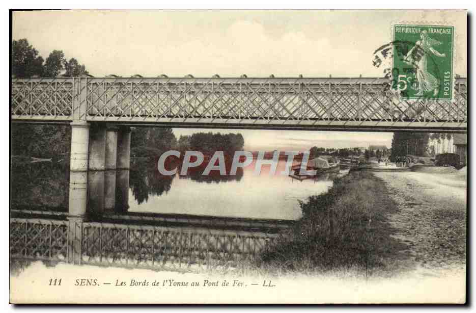 SENS — Les Bords de l'Yonne au Pont de Fer — LL.