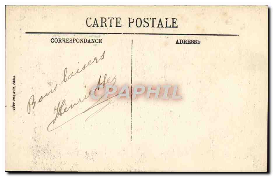 CPA Sens La Poterne des Quatre Mares faisant partie des ruines des anciens remparts gallo romains Enfants Velo Cycle  — Rückseite