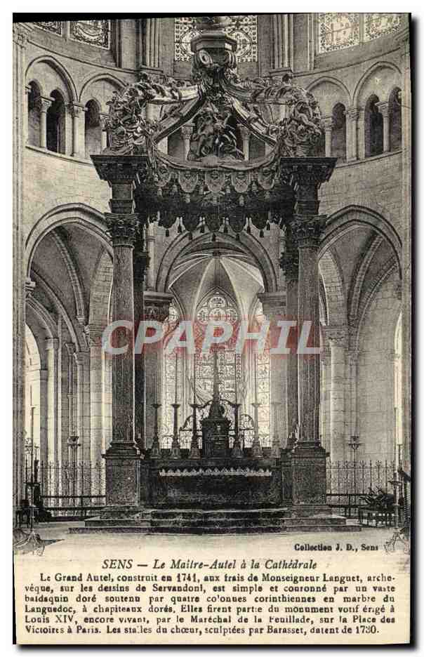 CPA Sens Le Maitre Autel a la Cathedrale