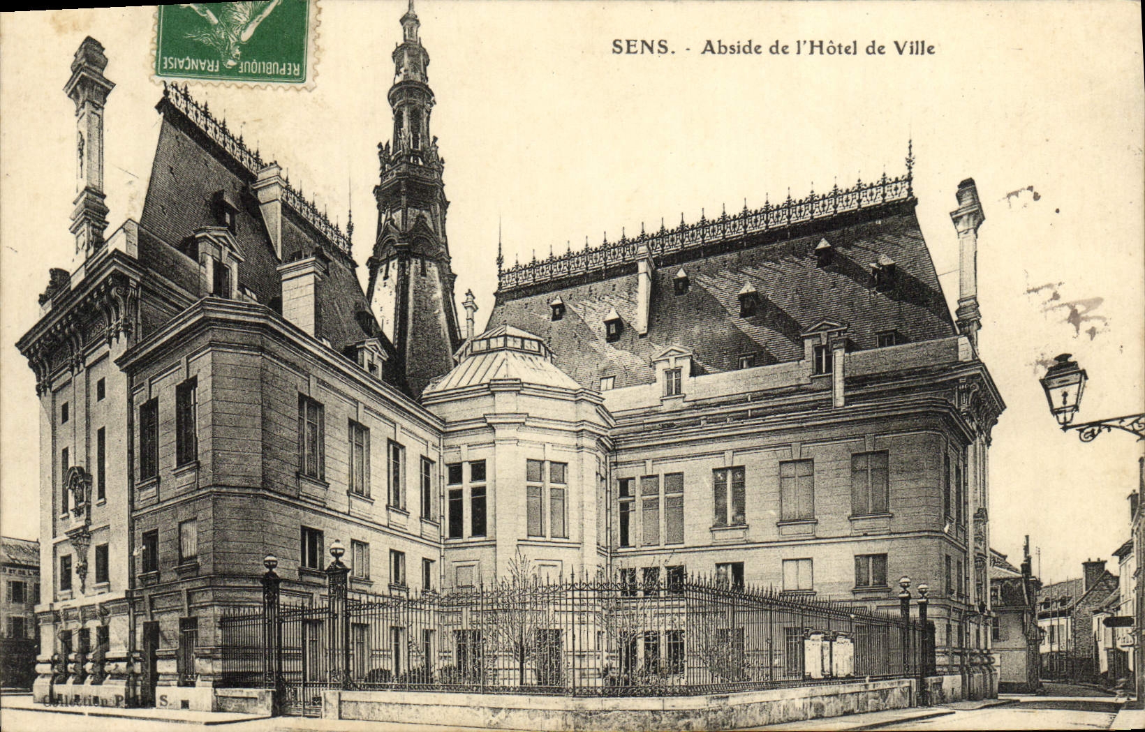 CPA Sens Abside de I'Hotel de ville