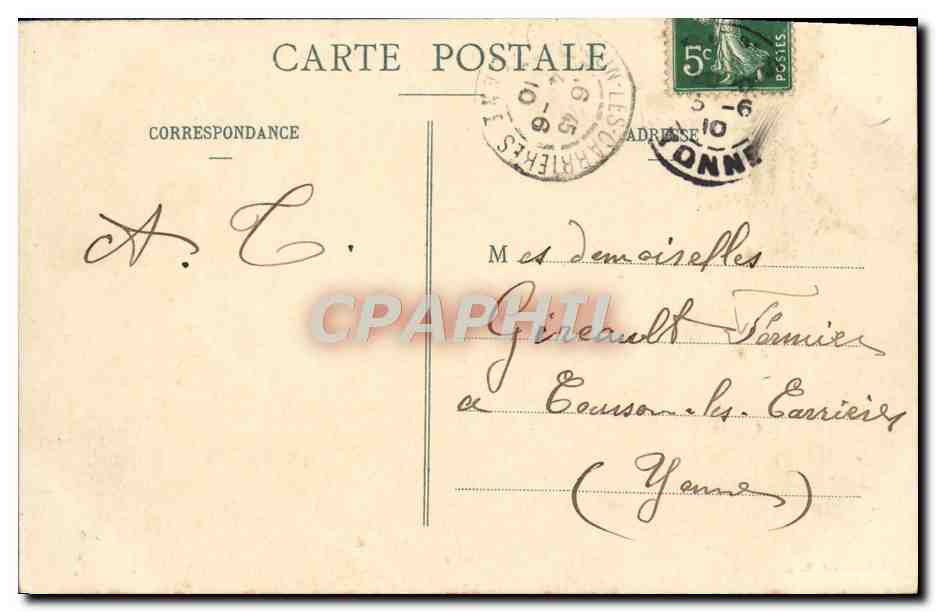 CPA Sens Abside de I'Hotel de ville — Rückseite