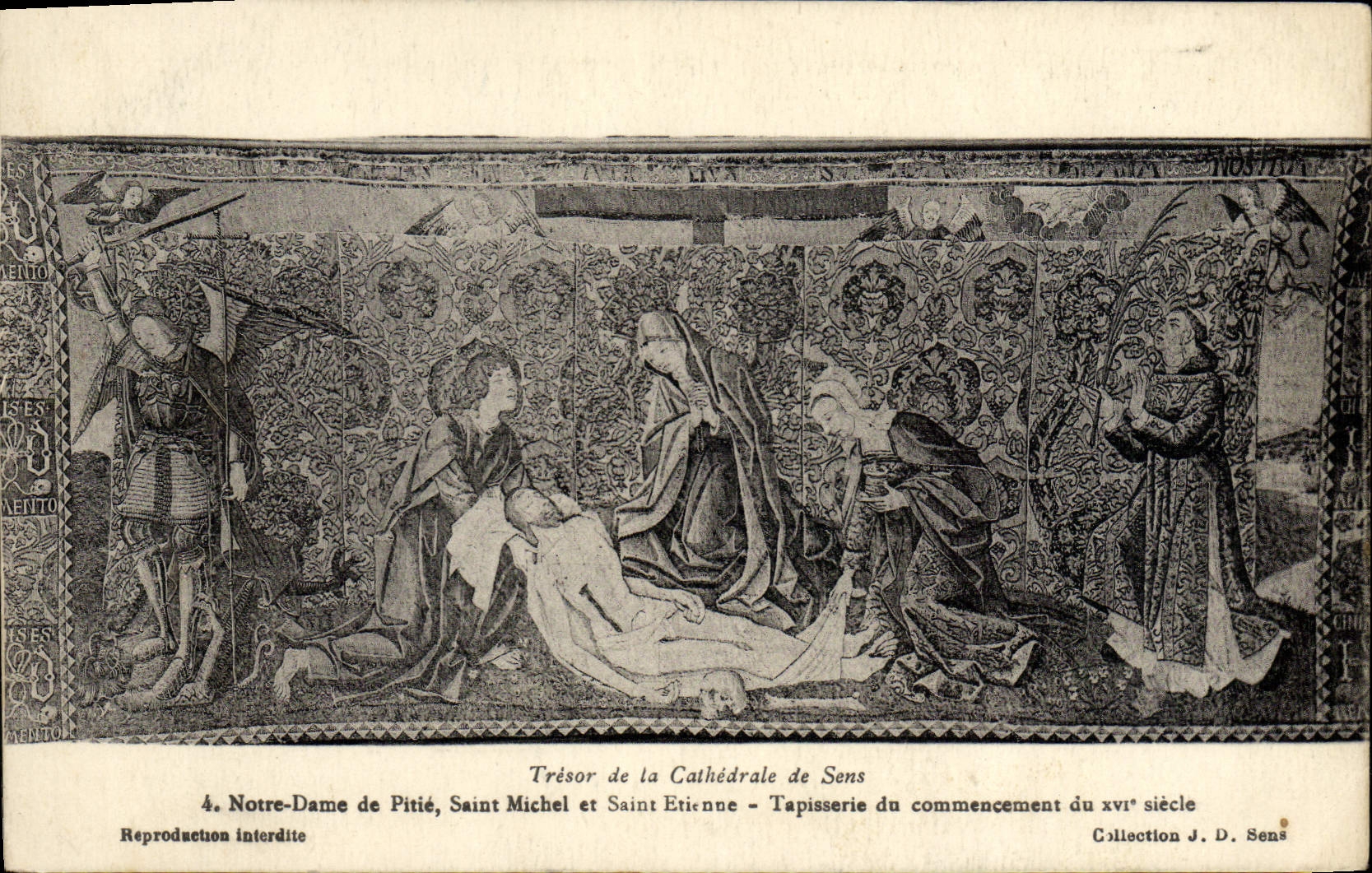 Treasure of the Cathedral of Sens — Tapestry from the beginning of the 16th century — Collection J. D. Sens