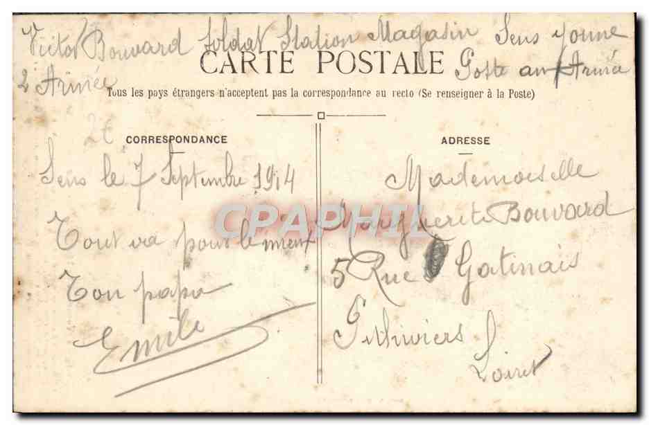 Sens (Yonne) — Le Martyre de Saint-Savinien, à la Cathédrale — Collection J. D., à Sens — Reverso