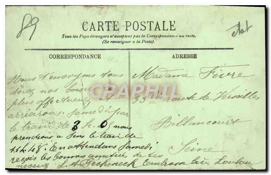 Sens — Le Square Jean-Cousin — I.L. — n°105 — Verso