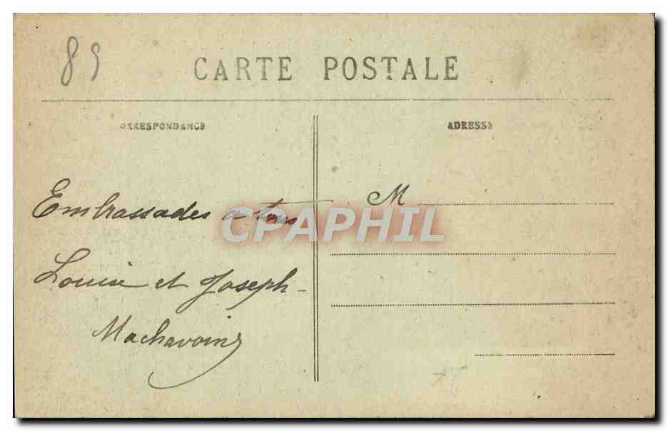 Sens (Yonne) — Le Plafond de la Salle des Fêtes, à l'Hôtel de Ville — Verso