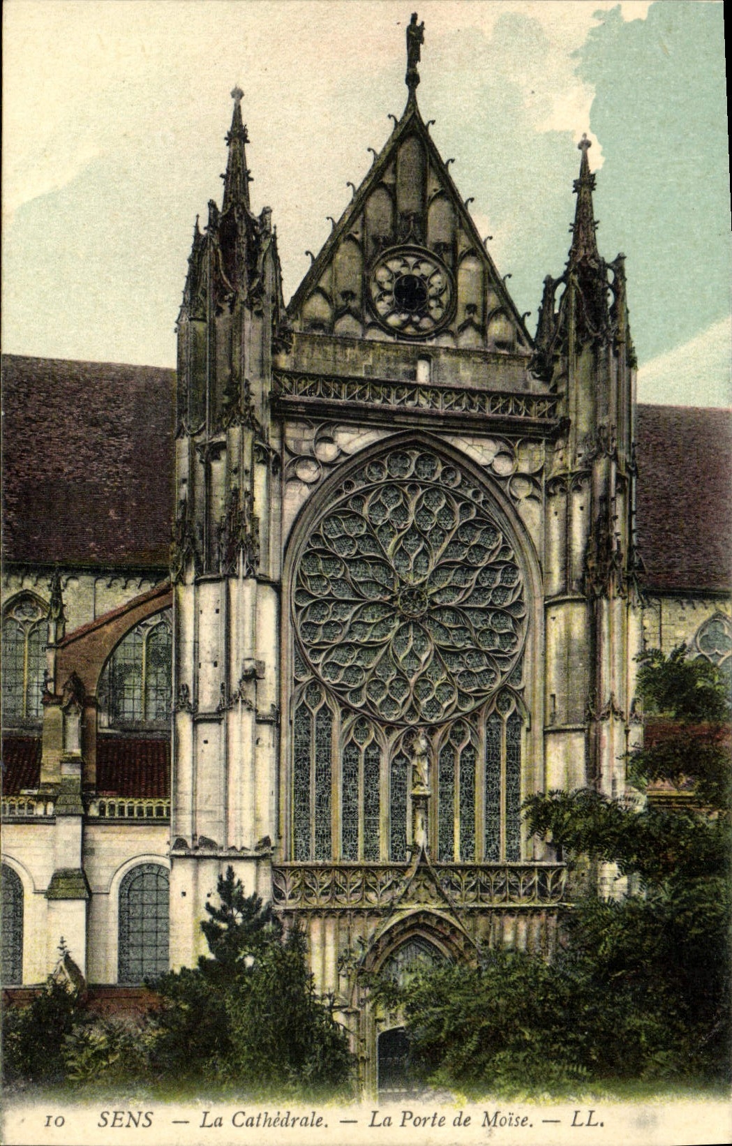 CPA Sens La Cathedrale La Porte de Moise