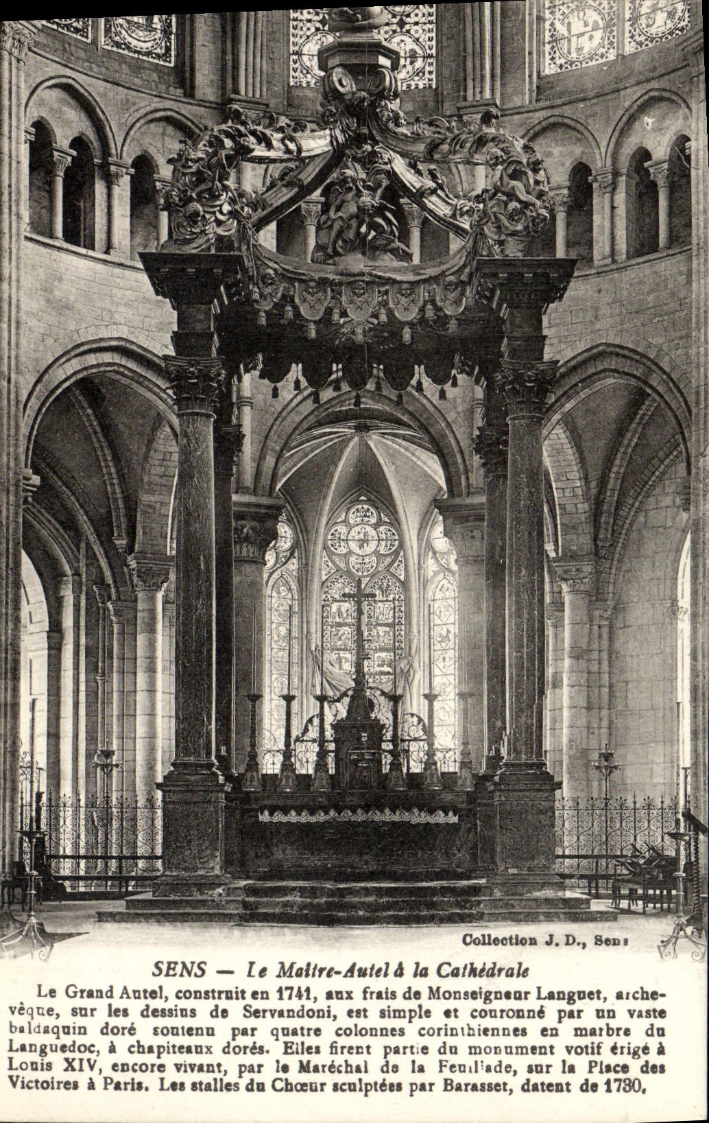 Sens — Le Maître-Autel à la Cathédrale — Collection J.D., Sens
