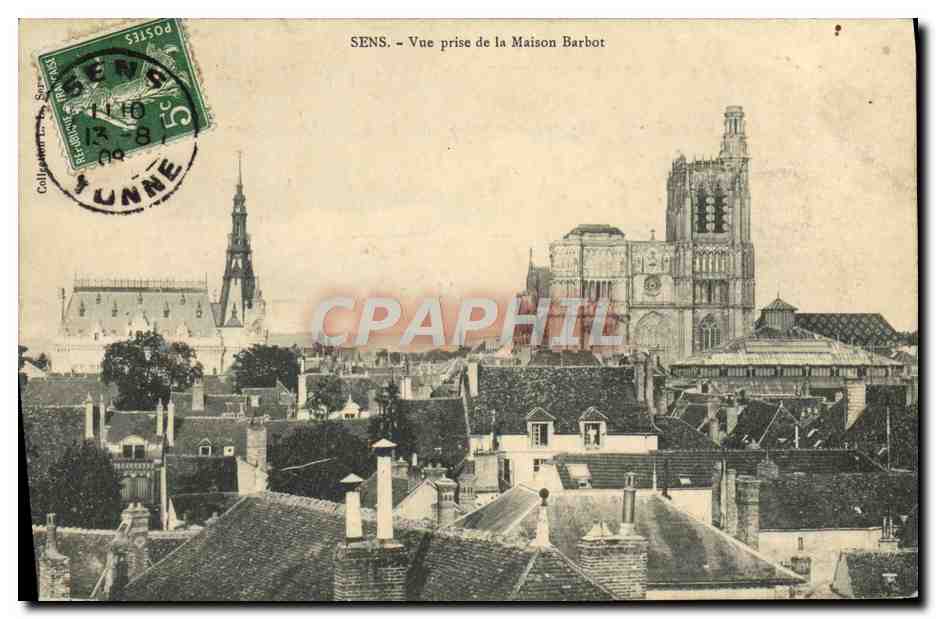 CPA Sens Vue prise de la Maison Barbot