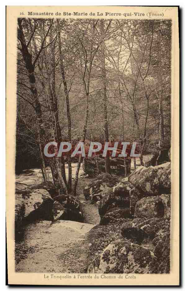 Monastère de Ste-Marie de La Pierre-qui-Vire (Yonne) — Le Trinquelin à l'entrée du Chemin-de-Crolys — Impr. Phot. Henri Bastypal, Toulouse