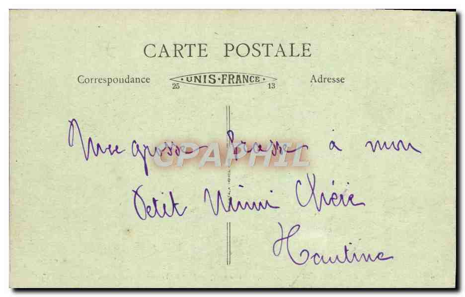 Monastère de Sainte-Marie de La-Pierre-qui-Vire (Yonne) — La Vierge du Chemin de Croix — éditeur S. R. P. — Verso